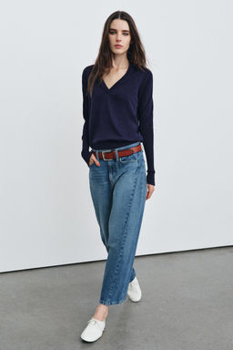 JEANS ZW COLLECTION ANKLE RELAXED TIRO MEDIO / Azul medio