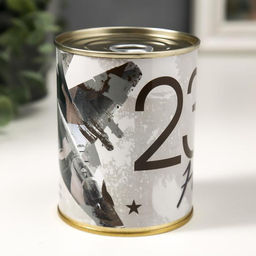 Носки мужские в банке 23 февраля, подарочные, чёрные, 43-45 р-р