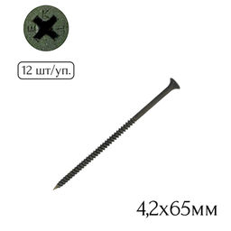 Саморез для крепл. гипсокарт. к металлу 4,2х65мм (12шт.)
