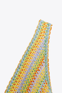 LONG CROCHET KNIT DRESS - Zara фото 7