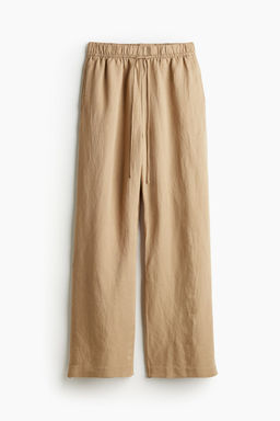 Pantalon sin cierre en mezcla de lino - H&m фото 4