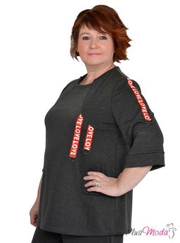 ТУНИКА МОДЕЛЬ №562 РАЗМЕРЫ 44-84 - Plus moda фото 3