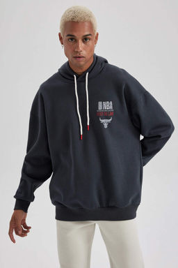 DeFactoFit Толстовка оверсайз с капюшоном NBA Chicago Bulls
