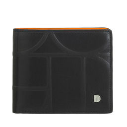 Итальянский мужской кошелек DuDu серии Plinio | черно-оранжевый - Dudubags фото 2