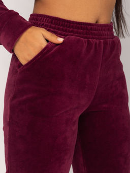 Костюм женский велюровый Аиша бордо - Domtrik Домашний трикотаж фото 11