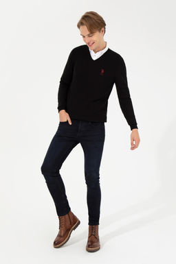 Мужской черный трикотажный свитер Basic - U.s. polo assn фото 13