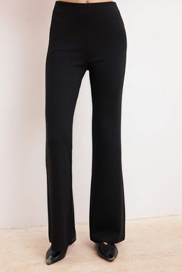 Siyah Fitted/Vucuda Oturan Kal?n Ask?l? Kolsuz Interlok Orme Alt-Ust Tak?m TWOSS26AU00088 - Trendyolmilla фото 3