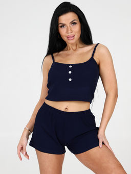 647-П ПИЖАМА ЖЕНСКАЯ (Темно-синий)