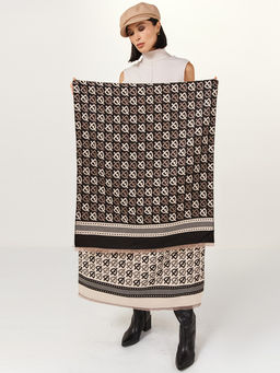 в составе ШЕРСТЬ  и КАШЕМИР Большой, мягкий, теплый  двусторонний палантин - Tantino фото 7