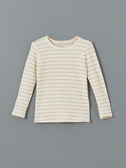 Bisiklet Yaka ?izgili Erkek Bebek Pijama ?st?