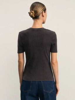 Футболка с эффектом стирки / Zarina  фото 5