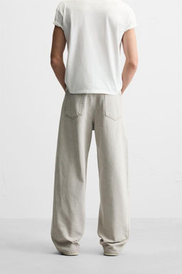 BAGGY FIT JEANS WITH ASYMMETRICAL SEAMS - Zara фото 3