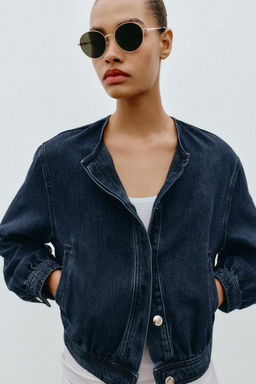 CHAQUETA BOMBER Z1975 DENIM / Azul - Zara фото 4