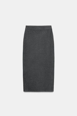 SOFT-TOUCH PLAIN KNIT MIDI SKIRT - Zara фото 6