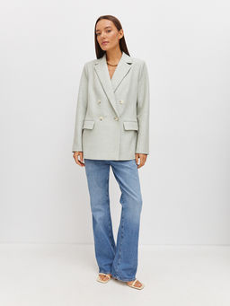 Двубортный жакет из фактурной вискозы - TO BE ONE фото 2