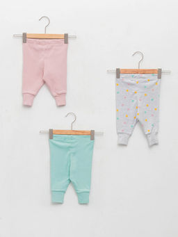 Beli Lastikli Pamuklu K?z Bebek Pijama Alt 3l? - Waikiki фото 2