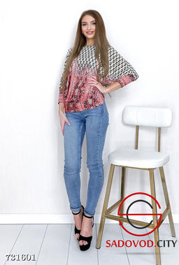 Блузка с принтом женская - Bruno фото 4