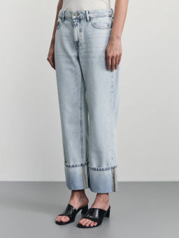 Джинсы straight с подворотами / Zarina  фото 3