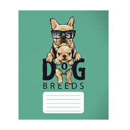 Цена за 20 шт. Тетрадь 12 листов в узкую линию Calligrata "Собачий стиль", обложка мелованный картон, ВД-лак, блок офсет, белизна 95%, МИКС