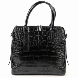 Женская кожаная сумка 1543-220 Блек - Cidirro фото 6