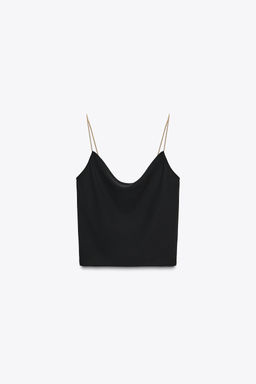 CHAIN STRAP CAMISOLE TOP - Zara фото 15