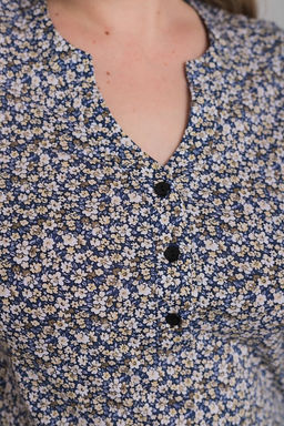 Футболка М324146сб синий/бежевый - Елена фото 6