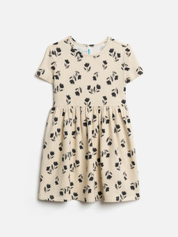 ACOOLA / Платье детское для девочек Marka бежевый принт фото 3