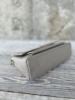 Женская кожаная сумка через плечо 8219 Св.Серый - Sergio valentini фото 4