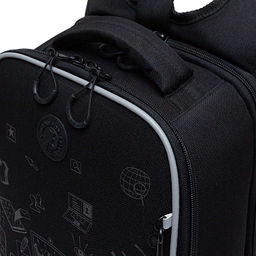 RAw-695-6 Рюкзак школьный с картхолдером на держателе - Grizzly фото 9