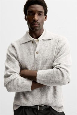 BOUCLE TEXTURED POLO SHIRT - Zara фото 6