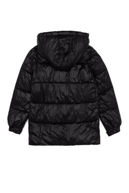 Черное пальто с капюшоном для мальчика - U.s. polo assn фото 6