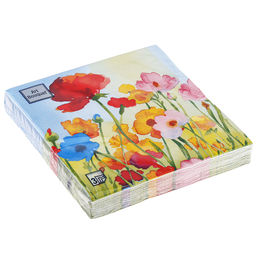 Салфетки бумажные Art Bouquet 33х33см, 3-х слойные, 20 штук в упаковке, 100% целлюлоза, Весенние цветы (Россия) - Домашняя Мода фото 2