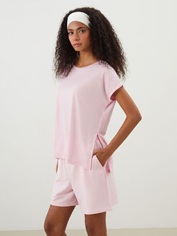 Bisiklet Yaka Oversize Kad?n Spor Ti??rt