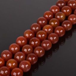 Бусины для рукоделия из Сердолика (38 бусин) 38 см