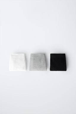 8-14 A?OS/ PACK TRES CULOTTE SEAMLESS / Blanco / Negro - Zara фото 6