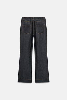 CONTRAST TOPSTITCH SEAM TROUSERS - Zara фото 7