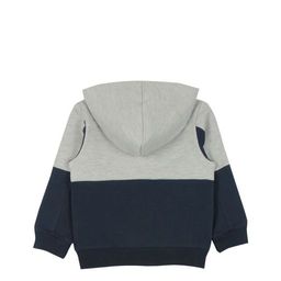 CRB wear/CWK 62496-1 Джемпер модель худи для мальчика, серый меланж-темно-синий/Ex.Cherubino  фото 5