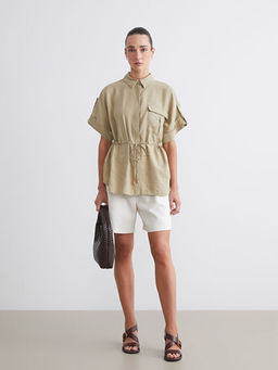 Oversize Modal Kar???ml? Kad?n G?mlek