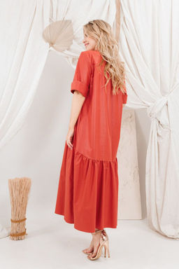 Платье AMORI 9743 терракот  фото 3