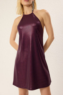 TRENDYOLMILLA Murdum Orme K?sa S?k Elbise TPRSS25EL00211  фото 4