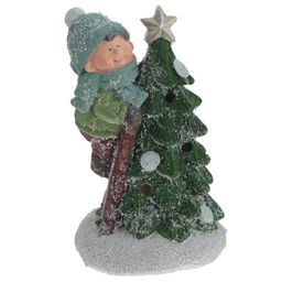 Фигурка декоративная "Ребёнок" с подсвет (LR44x2, н/п), L8 W7 H13 см, 2в.