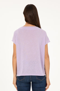 U. S. Polo Assn / Женская сиреневая футболка - U.s. polo assn фото 12