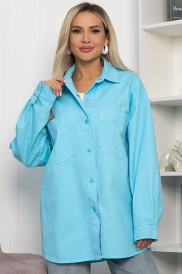 Рубашка Будь в тренде (голубая) Б13788-4М - Lt collection фото 5