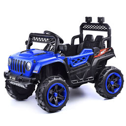 Электромобиль "Кросс" на аккумуляторе, с р/у управлением, в коробке (синий)