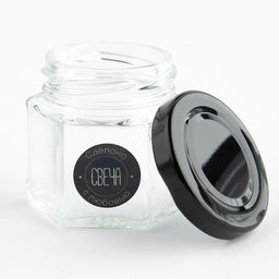 Банка для изготовления свечей с наклейкой «Сделано с любовью« 5 х 5,5 см.