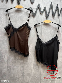 Майка с кружевом и ассиметричным подолом - Bruno фото 6