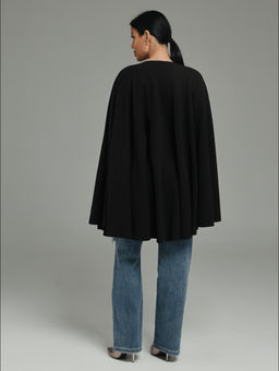 Миледи кардиган-пончо (черный)