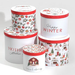 Набор подарочных коробок 5 в 1 Уютного Нового года, 13 1419.5 22 см - Дарите счастье фото 33