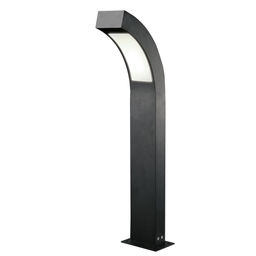 ULU-T72A-14W/4000K IP65 BLACK Светильник светодиодный уличный. Архитектурный напольный. Белый свет (4000K). Корпус черный. TM Uniel