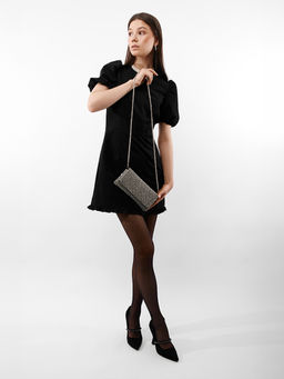 LACCOMA сумка ST167-червонное серебро стразы  фото 2